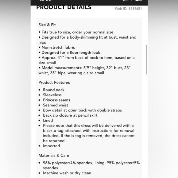 Dress the Population
Emme Bow Back Cocktail Dress black formal party fall $200 - Picture 4 of 13